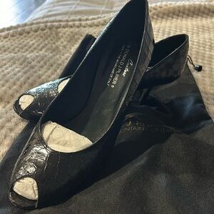 Donald Pliner open toe heels